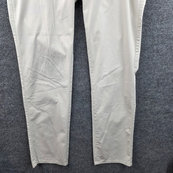 PETER MILLAR Mens 38 Beige Cotton Spandex Flat Front Chino Pants Tailored Fit - Picture 2 of 13